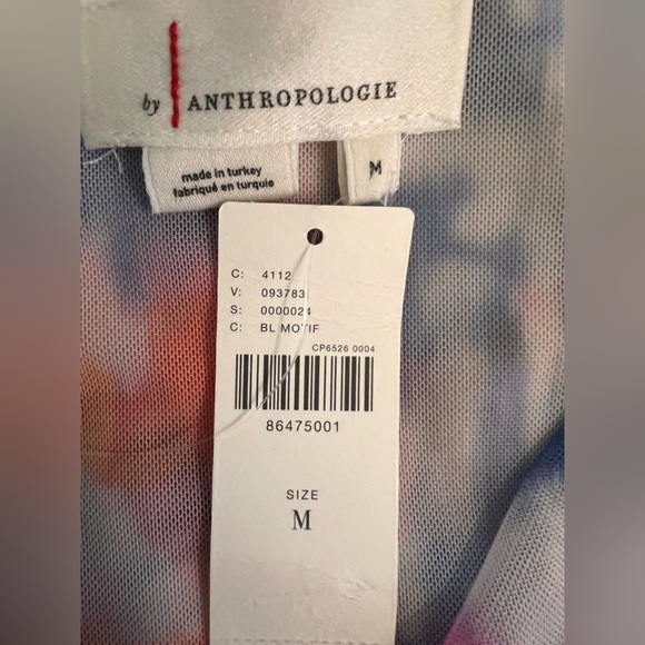Anthropologie Long-Sleeve Crossover Mesh Top - Picture 11 of 11